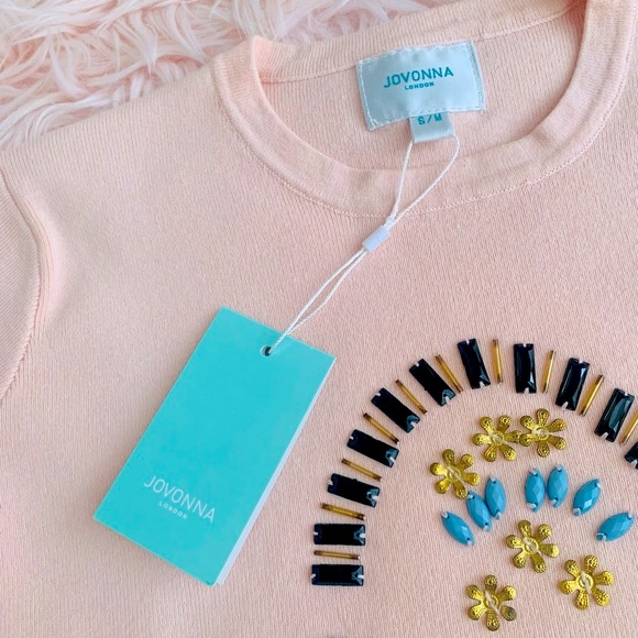 NWT JOVONNA LONDON LONG SLEEVE CROP TOP - Picture 9 of 11